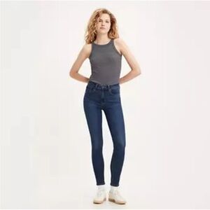 Levi's High Rise Dark Wash Skinny 721 Jeans